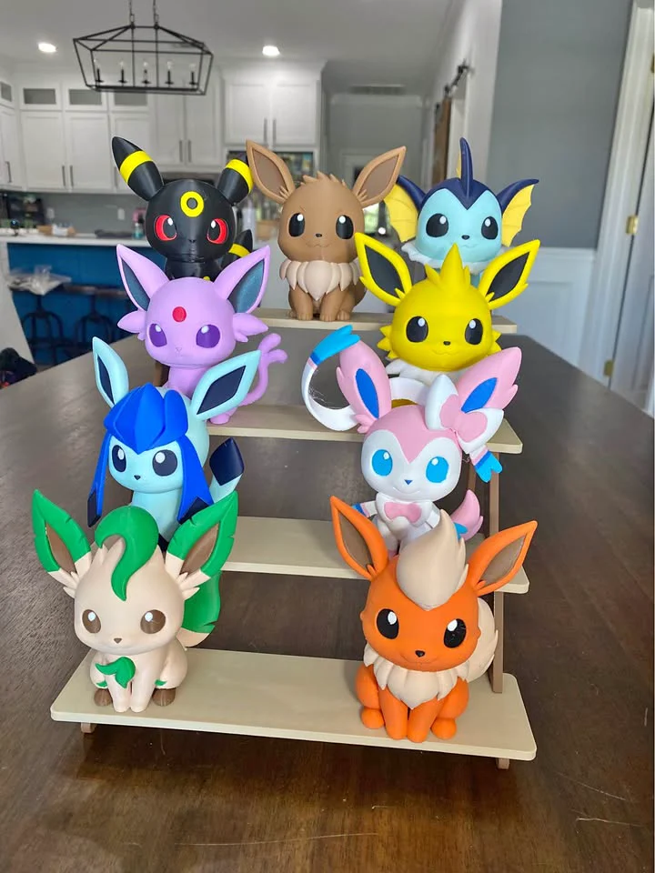 Pokémon Eevee y sus Evoluciones – Figuras 3D