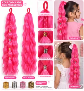 Miniatura 1 de *Colitas Pony Tails* 🦄🌈🩷